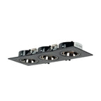Kit downlight cuadrado basculante triple Bajo UGR + Portalámpara + Bombilla GU10