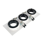 Kit downlight cuadrado basculante triple Bajo UGR + Portalámpara + Bombilla GU10