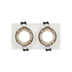 Kit downlight cuadrado basculante doble Bajo UGR + Portalámpara + Bombilla GU10