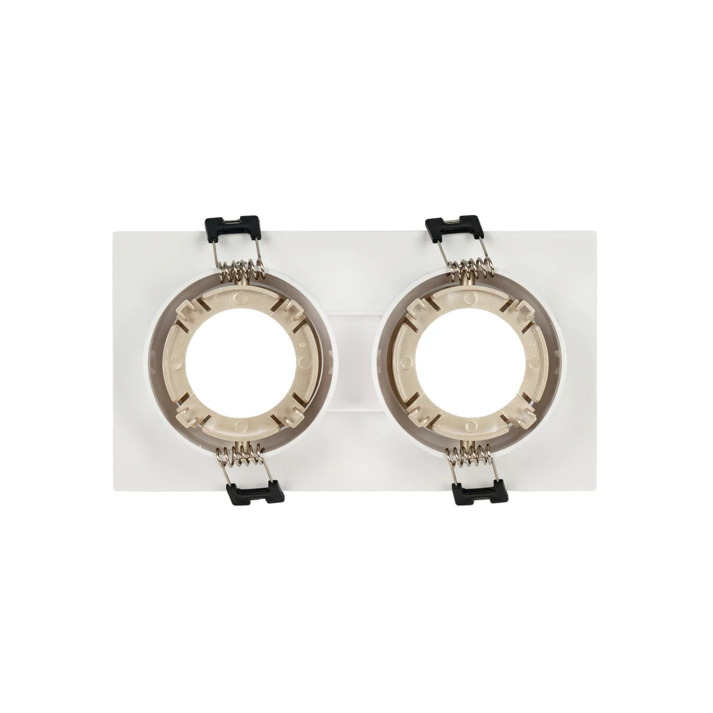 Kit downlight cuadrado basculante doble Bajo UGR + Portalámpara + Bombilla GU10