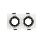 Kit downlight cuadrado basculante doble Bajo UGR + Portalámpara + Bombilla GU10
