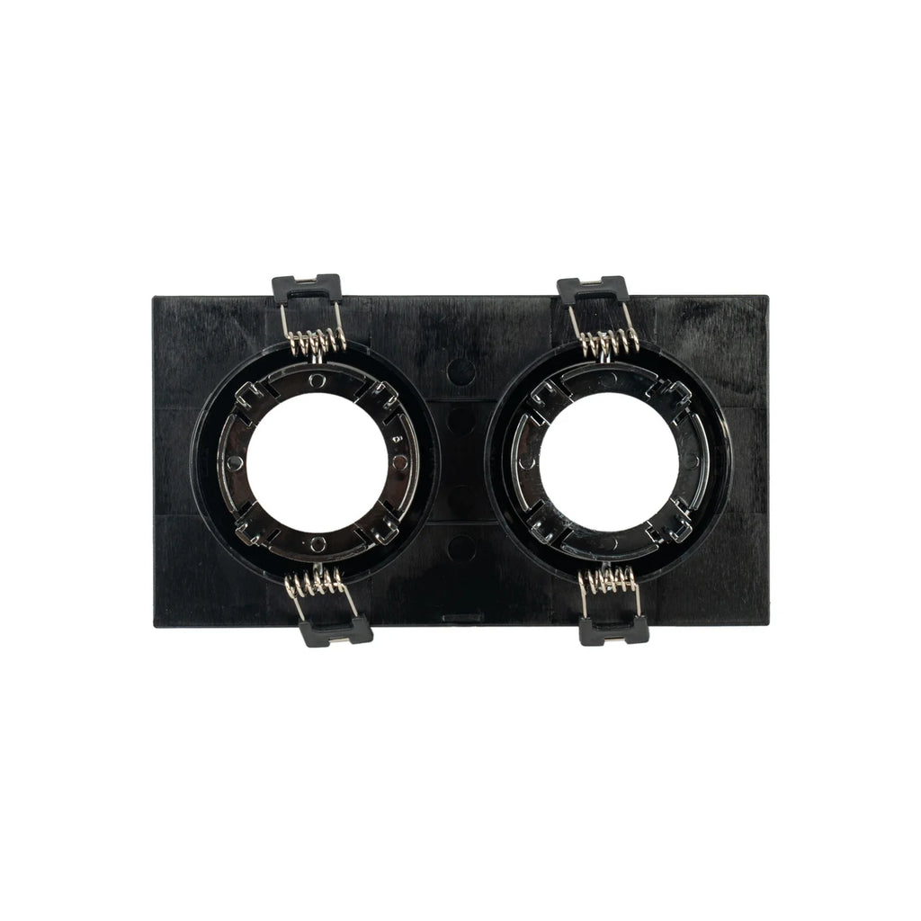 Kit downlight cuadrado basculante doble Bajo UGR + Portalámpara + Bombilla GU10