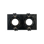 Kit downlight cuadrado basculante doble Bajo UGR + Portalámpara + Bombilla GU10