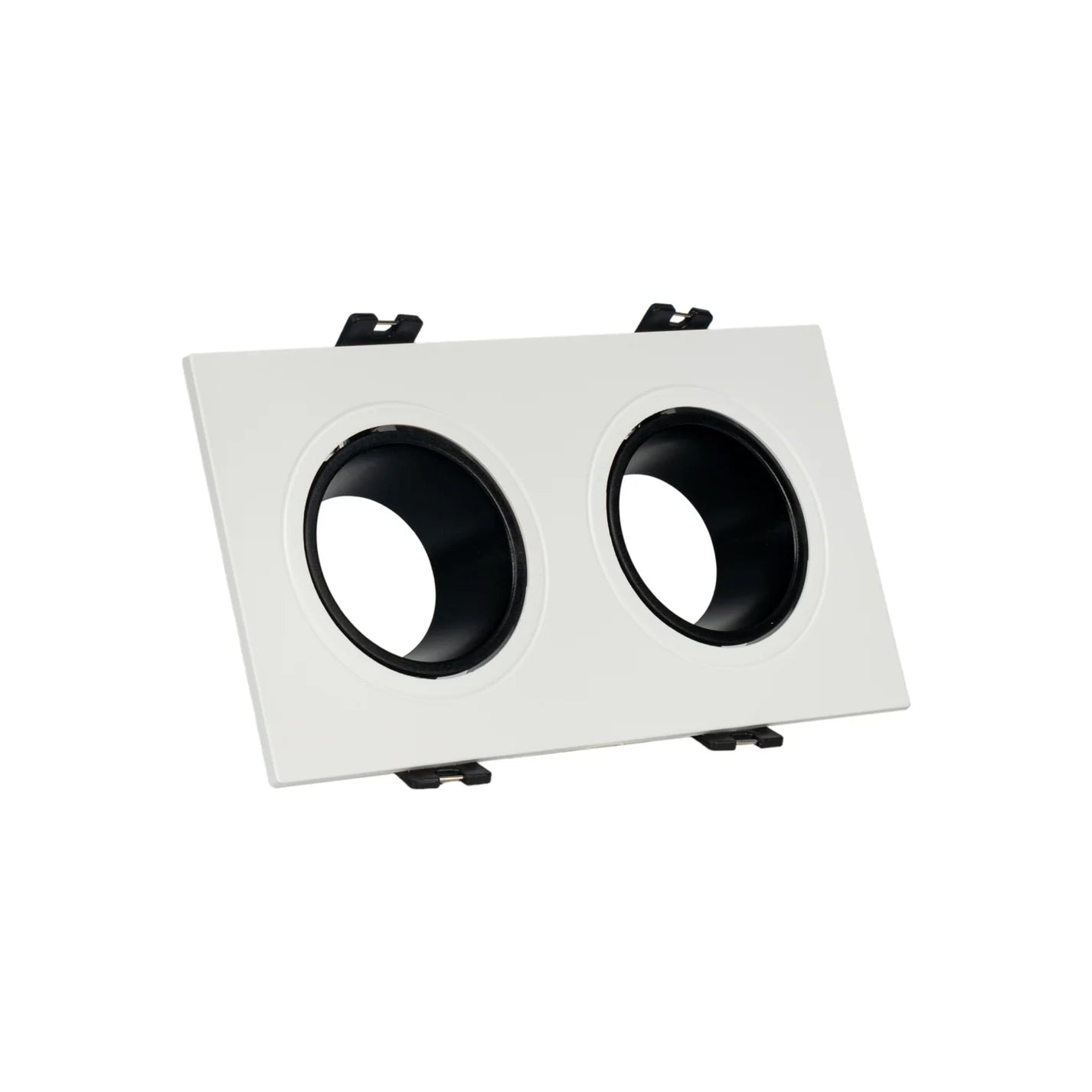 Kit downlight cuadrado basculante doble Bajo UGR + Portalámpara + Bombilla GU10