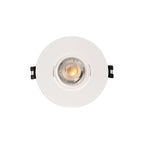 Spot redondo basculante para lámpara GU10 / MR16 - Corte Ø75 mm