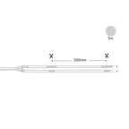 Tira LED COB Exterior 220V con enchufe - 10W/m - 12mm - 5m - 288ch/m - 2700K - Barcelona LED Argentina