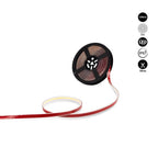 Tira LED COB Exterior 220V con enchufe - 10W/m - 12mm - 5m - 288ch/m - 2700K - Barcelona LED Argentina