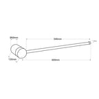 Aplique de pared minimalista lineal "KENDA-R" 10W - Rotatorio 360º - Blanco Cálido