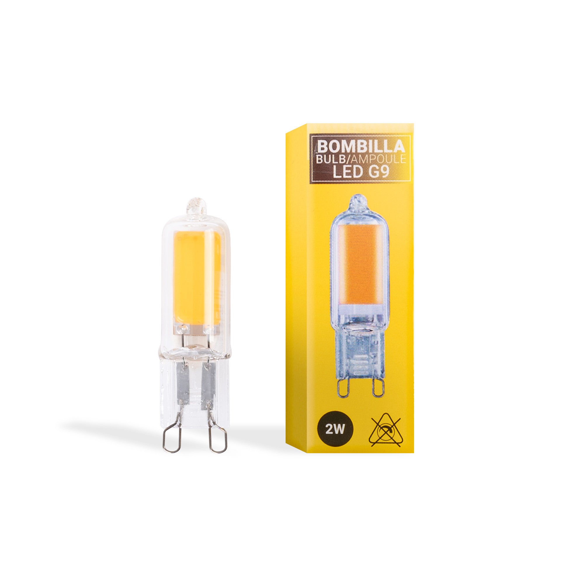 Bombilla LED G9 220-240V AC - COB - 360º - 2W & Bombilla LED G9 220-240V AC - COB - 360º - 2W