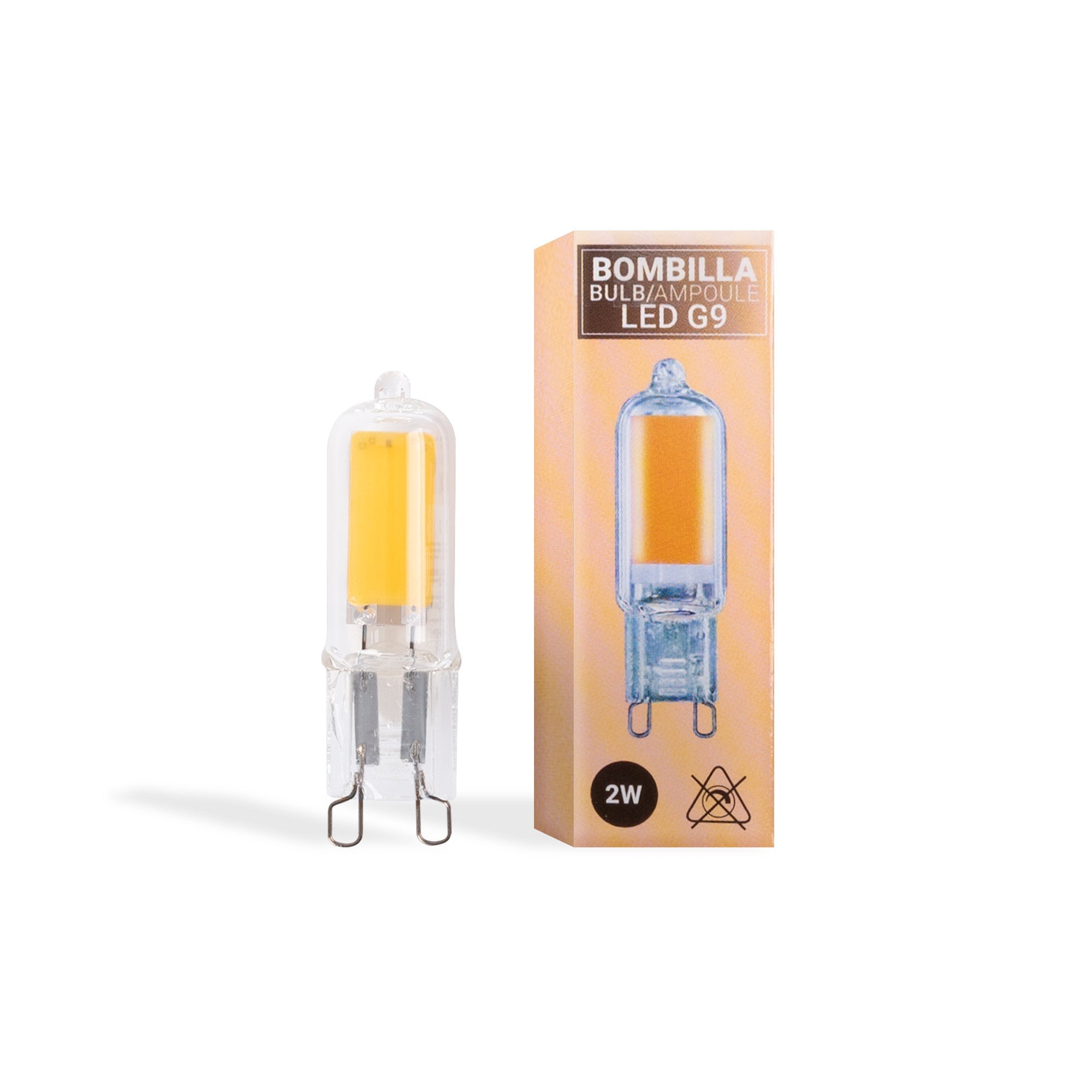Bombilla LED G9 220-240V AC - COB - 360º - 2W (1) & Bombilla LED G9 220-240V AC - COB - 360º - 2W