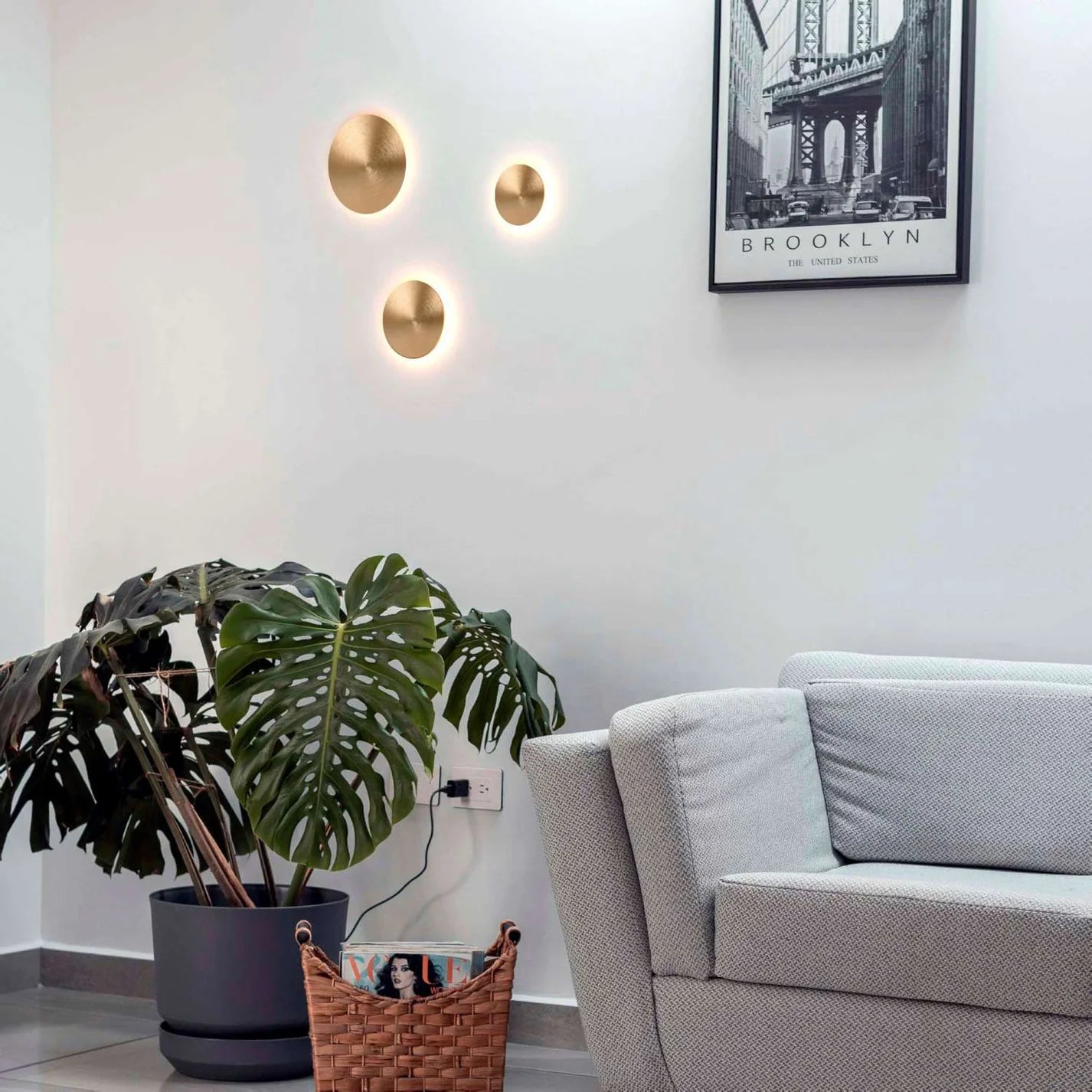 Aplique LED de pared circular "Eclipsis" 18W - 3000K - CRI90 - Driver KeGu - IP20