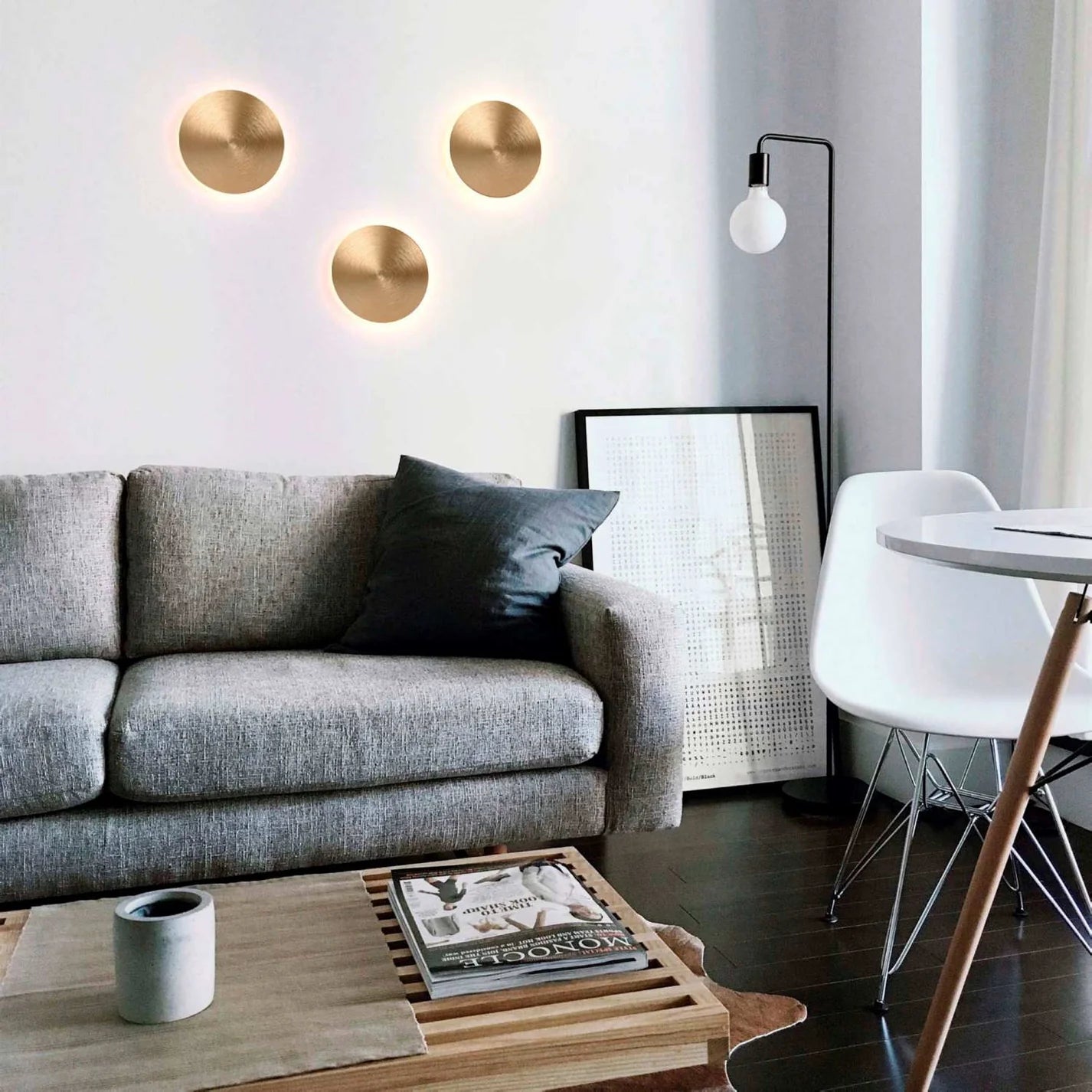 Aplique LED de pared circular "Eclipsis" 18W - 3000K - CRI90 - Driver KeGu - IP20