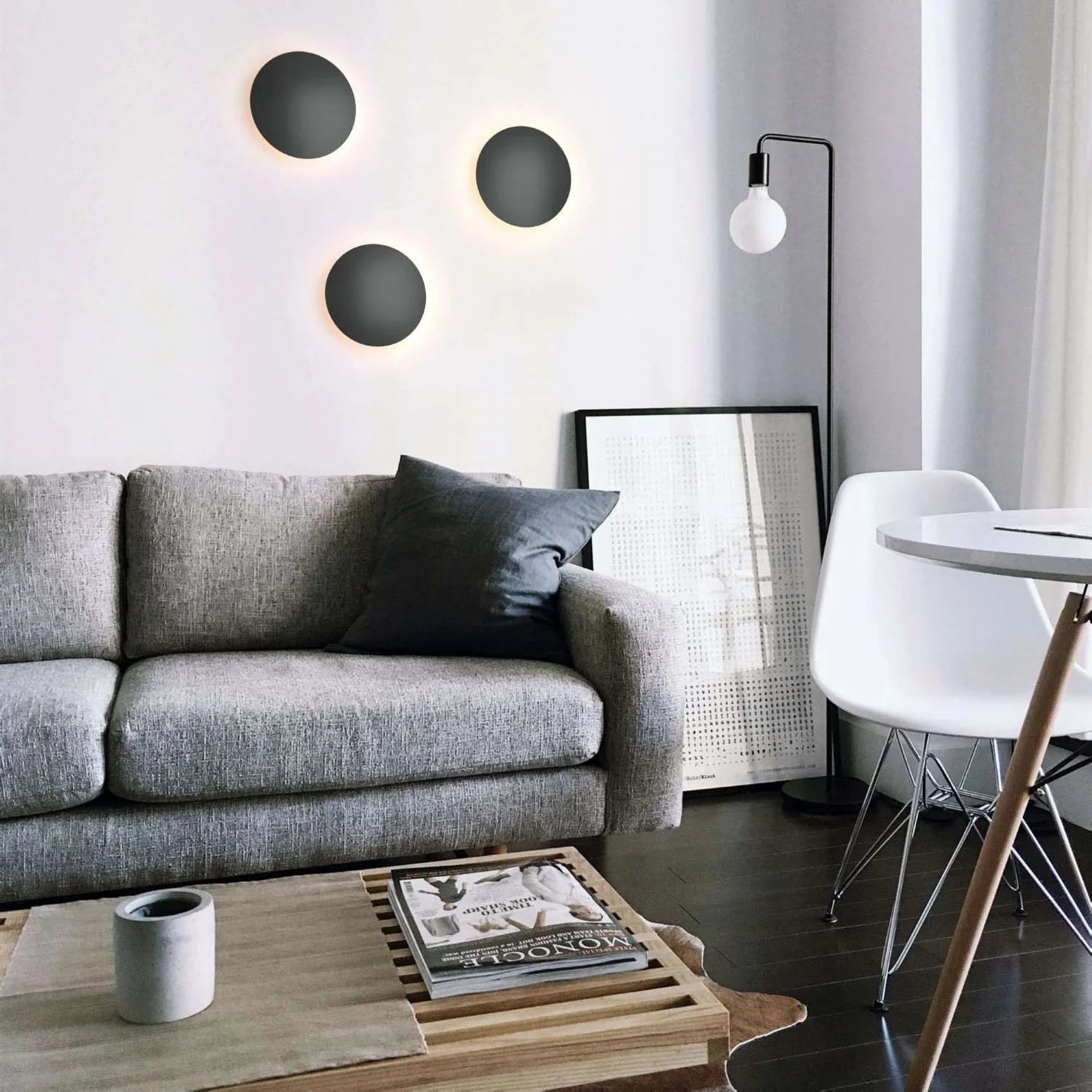 Aplique LED de pared circular "Eclipsis" 18W - 3000K - CRI90 - Driver KeGu - IP20