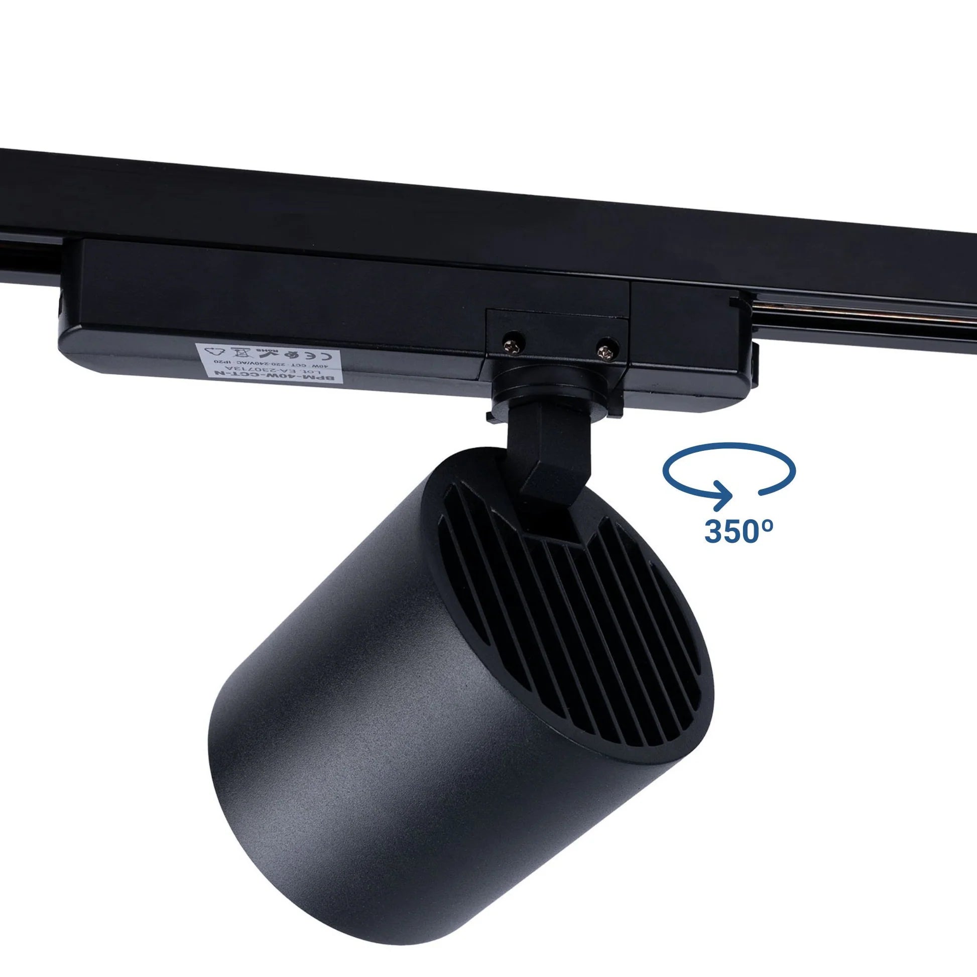 Proyector LED para riel monofásico CCT - 40W - CRI 90