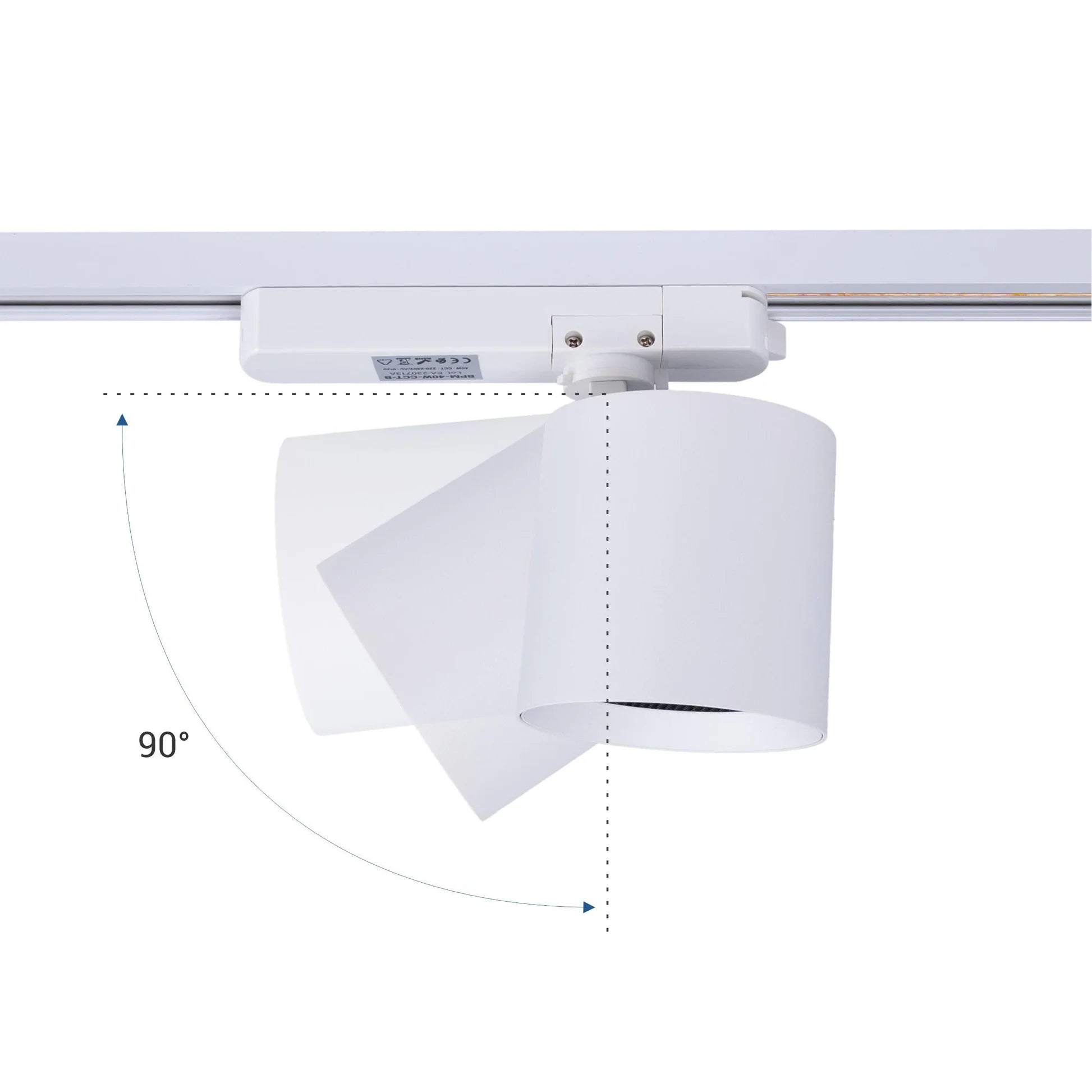 Proyector LED para riel monofásico CCT - 40W - CRI 90