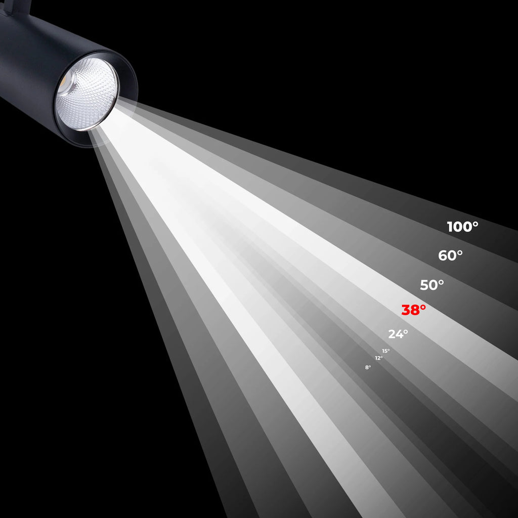 Proyector LED para riel monofásico - CCT - 10W - CRI 90 - Driver KGP
