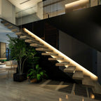 Perfil tira LED de superficie con difusor - Kit completo - 17,6x14,5mm - Tira LED ≤ 12 mm - 2 metros