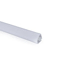 Perfil de aluminio de superficie para esquinas - Con difusor - Kit completo - 20x20mm - Tira LED hasta 10mm - 2 metros