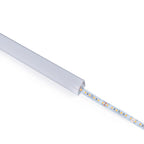 Perfil de aluminio de superficie para esquinas - Con difusor - Kit completo - 20x20mm - Tira LED hasta 10mm - 2 metros