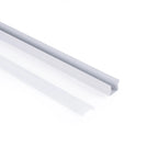 Perfil tira LED de superficie con difusor - Kit completo - 17,6x14,5mm - Tira LED ≤ 12 mm - 2 metros