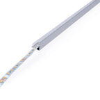 Perfil de aluminio de superficie para esquinas - Con difusor - Kit completo - 16x16mm - Tira LED hasta 10mm - 2 metros