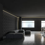 Perfil de aluminio de superficie para esquinas - Con difusor - Kit completo - 20x20mm - Tira LED hasta 10mm - 2 metros