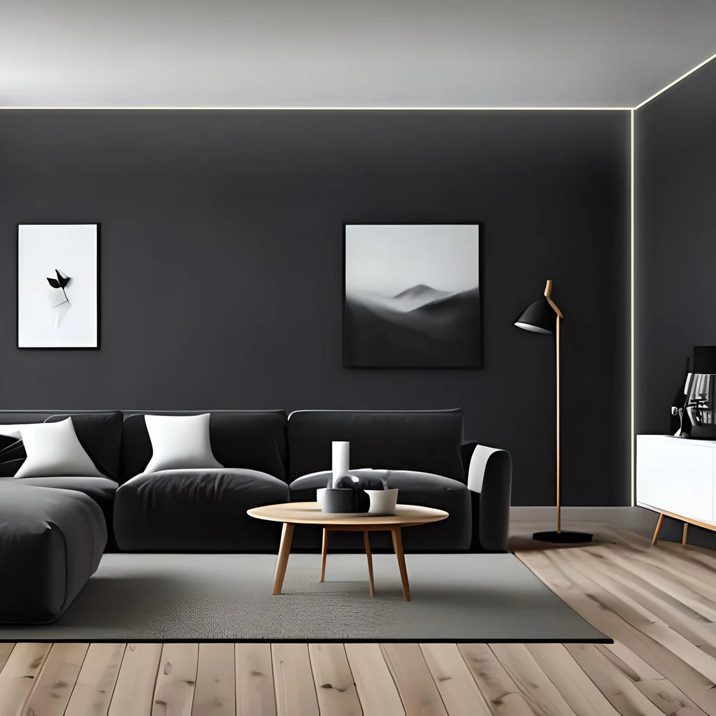 Perfil de aluminio de superficie para esquinas - Con difusor - Kit completo - 20x20mm - Tira LED hasta 10mm - 2 metros