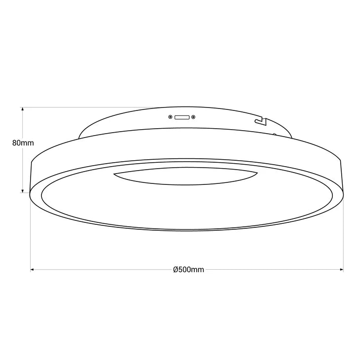 Plafón LED techo 36W - CCT - Driver Philips - ø50cm - IP20