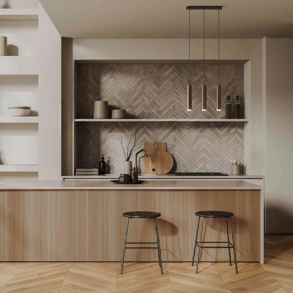 Lámpara colgante triple minimalista "Bila 3" - GU10