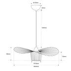 Lámpara colgante de diseño "Pamela" - 60cm