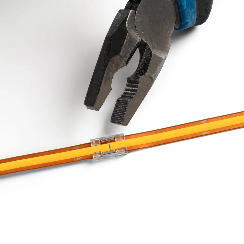 Conector tira a tira COB monocolor - Ancho 8mm - 2 pines - IP20