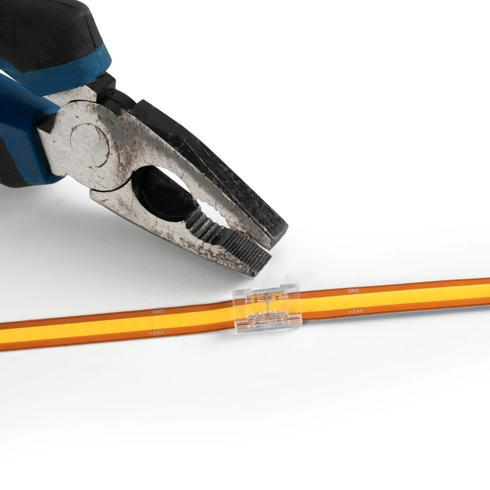 Conector tira a tira COB monocolor - Ancho 8mm - 2 pines - IP20