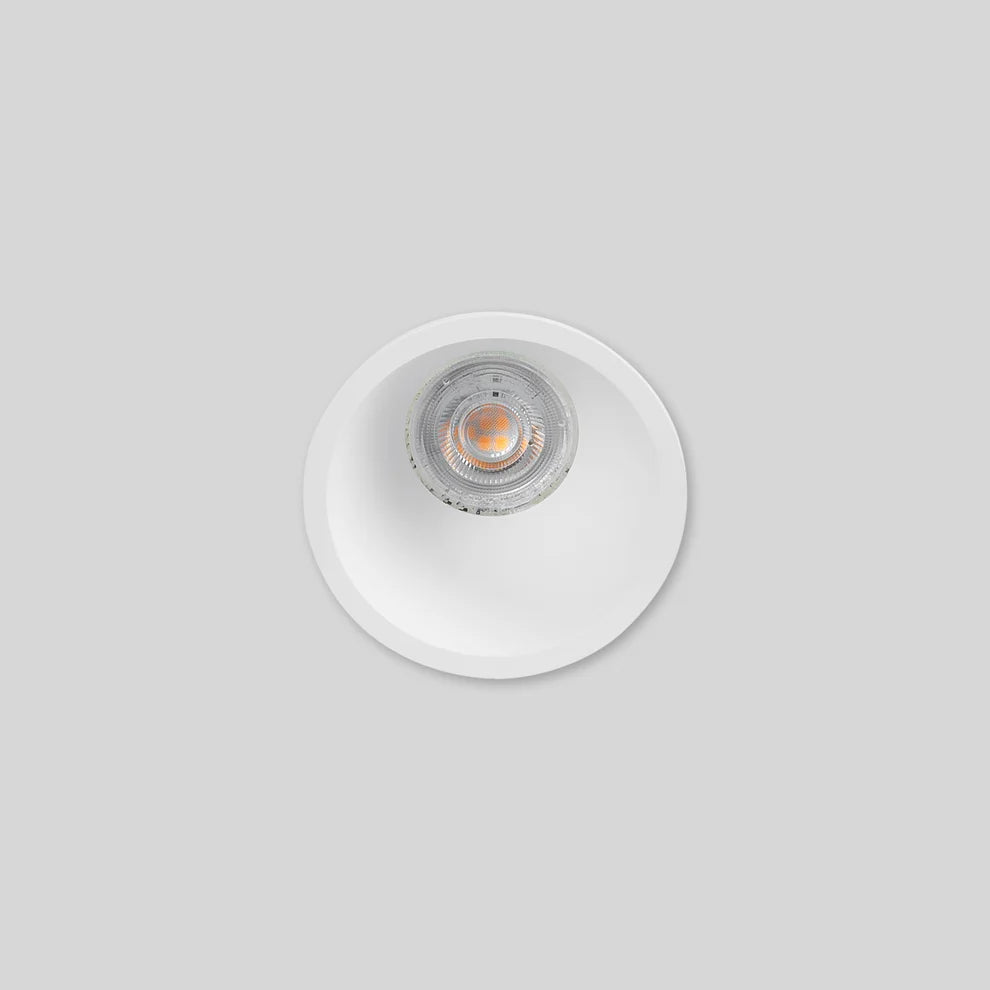 Kit aro downlight empotrable redondo Bajo UGR + Portalámpara + Bombilla GU10