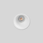 Kit aro downlight empotrable redondo Bajo UGR + Portalámpara + Bombilla GU10