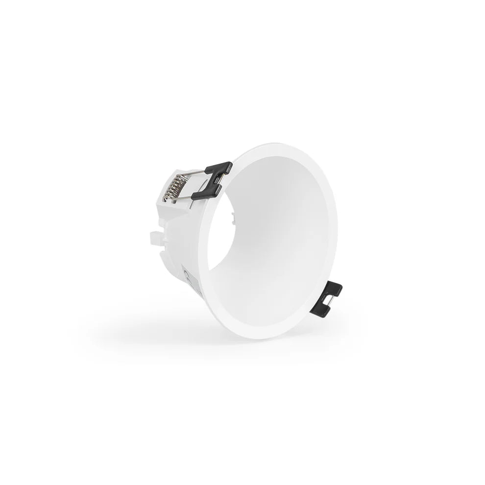 Kit aro downlight empotrable redondo Bajo UGR + Portalámpara + Bombilla GU10