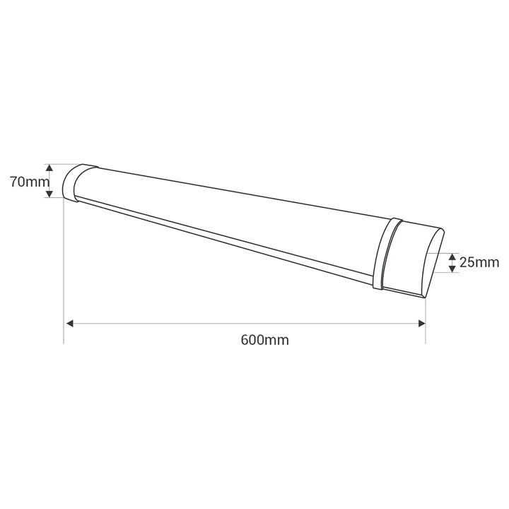 Luminaria lineal LED de alta potencia - 18W - 60cm - IP20 - Barcelona LED Argentina