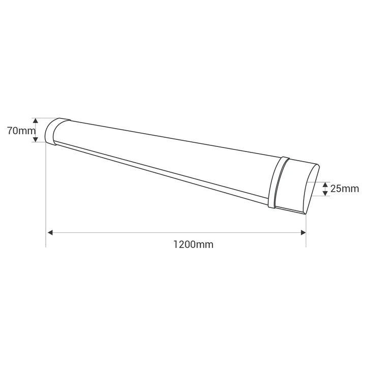 Luminaria lineal LED de alta potencia - 36W - 120cm - IP20 - Barcelona LED Argentina