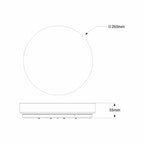Plafón LED techo 18W - Sensor de sonido + sensor crepuscular - IP44 - Ø26 cm