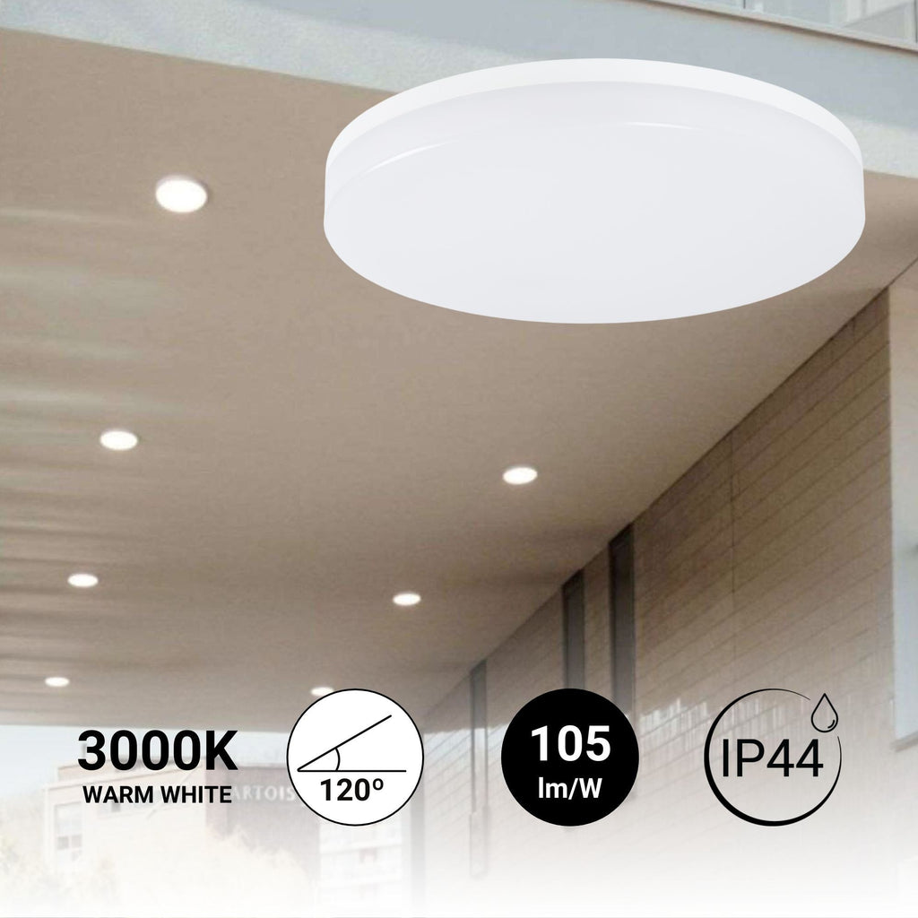 Plafón LED techo 18W - IP44 - Ø26 cm (1)