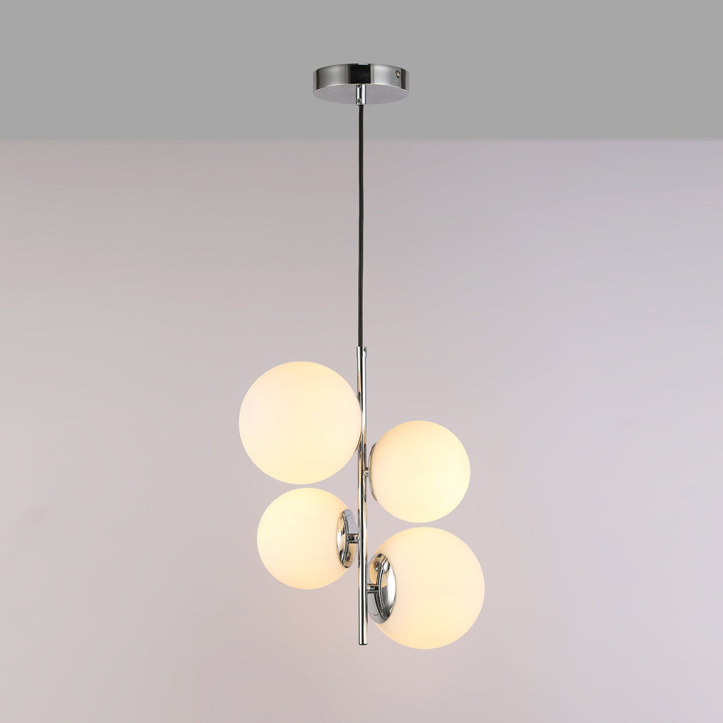 Lámpara colgante bola cristal "TANNA" - E27 - Ø 15cm