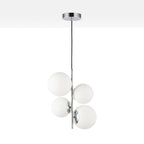 Lámpara colgante bola cristal "TANNA" - E27 - Ø 15cm