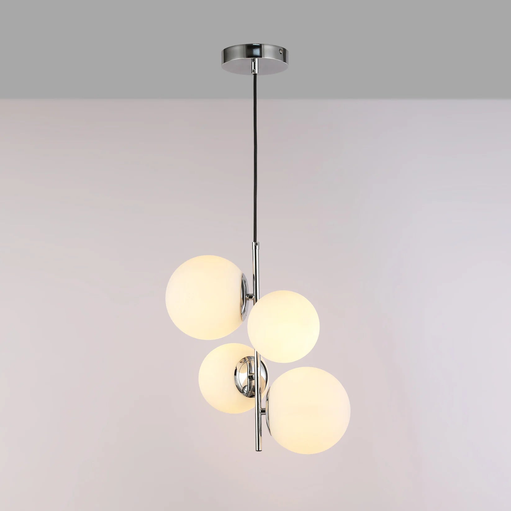 Lámpara colgante bola cristal "TANNA" - E27 - Ø 15cm