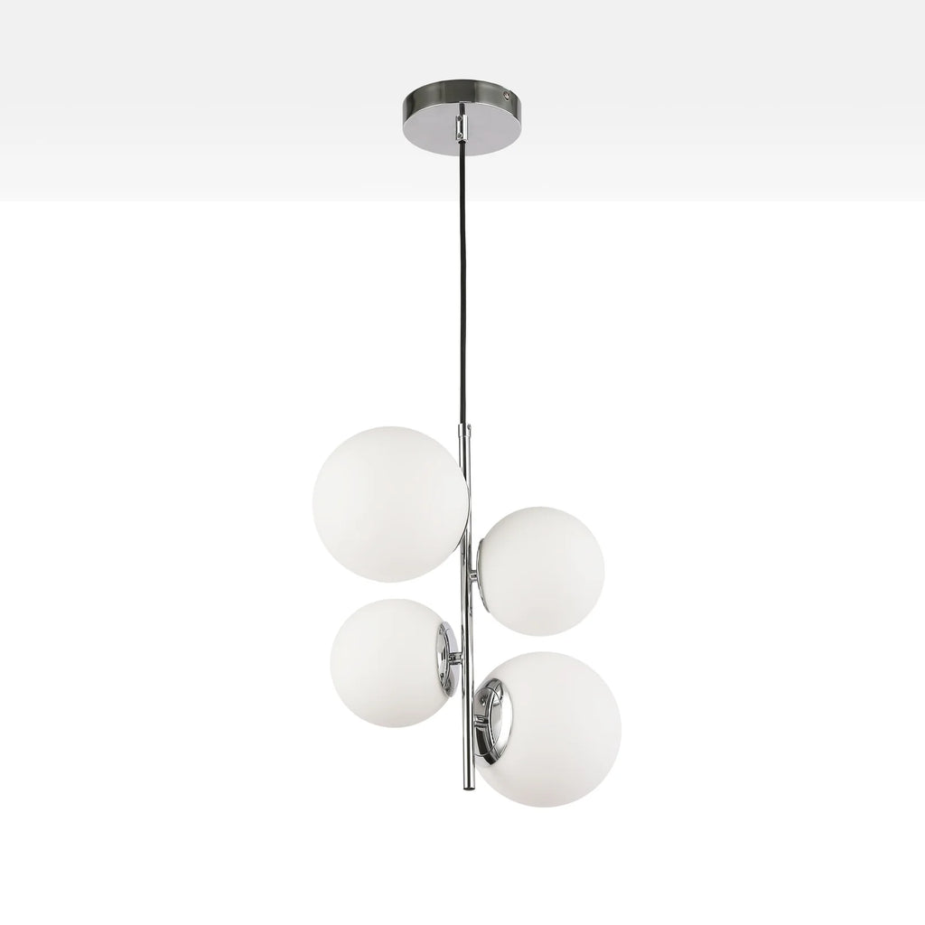 Lámpara colgante bola cristal "TANNA" - E27 - Ø 15cm