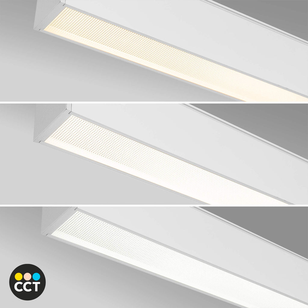 Luminaria lineal LED CCT - 40W - Suspensión / superficie - Potencia ajustable - 120cm (1)