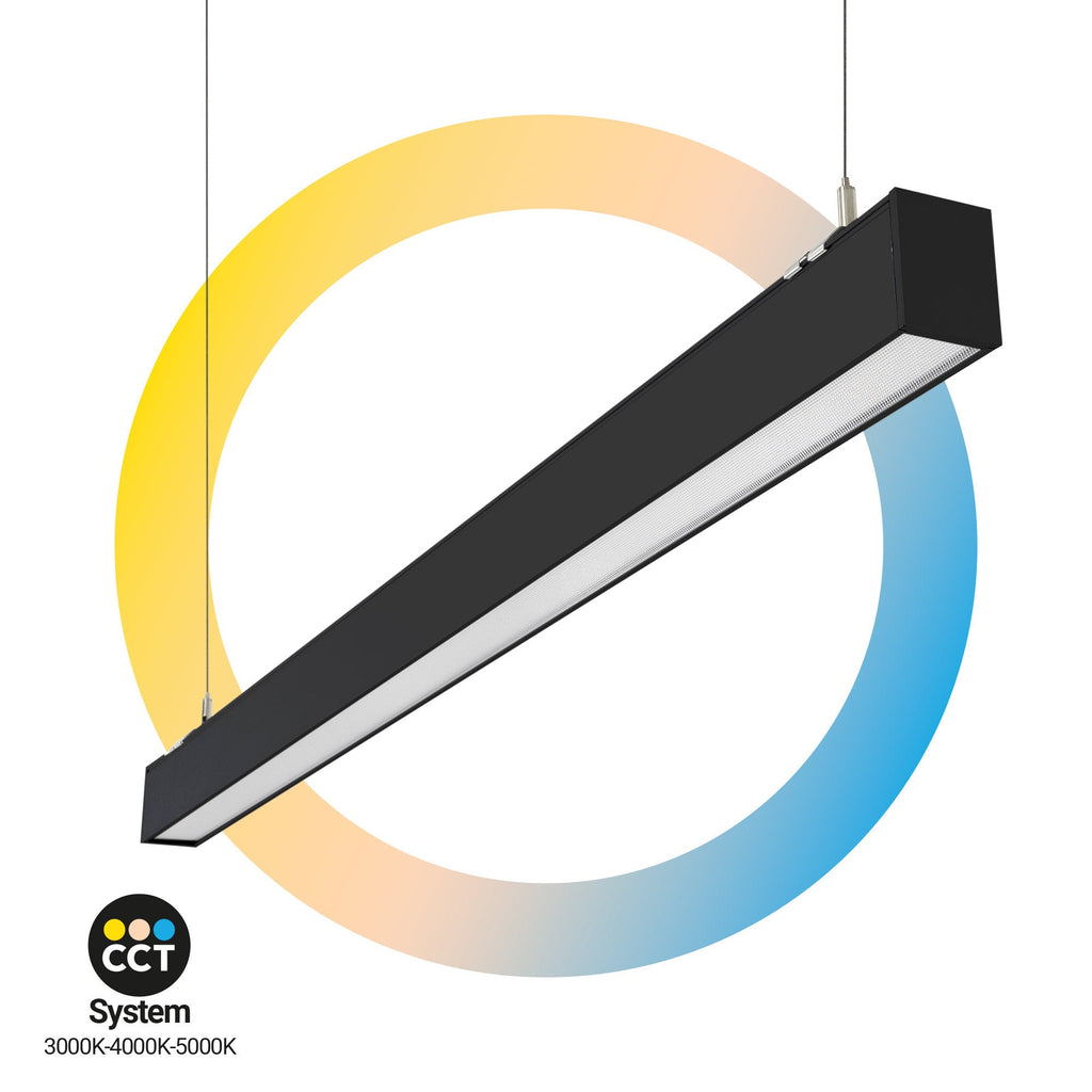 Luminaria lineal LED CCT - 40W - Suspensión / superficie - Potencia ajustable - 120cm