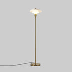 Lámpara de pie de diseño "Marshal" - Pantalla cristal - E27