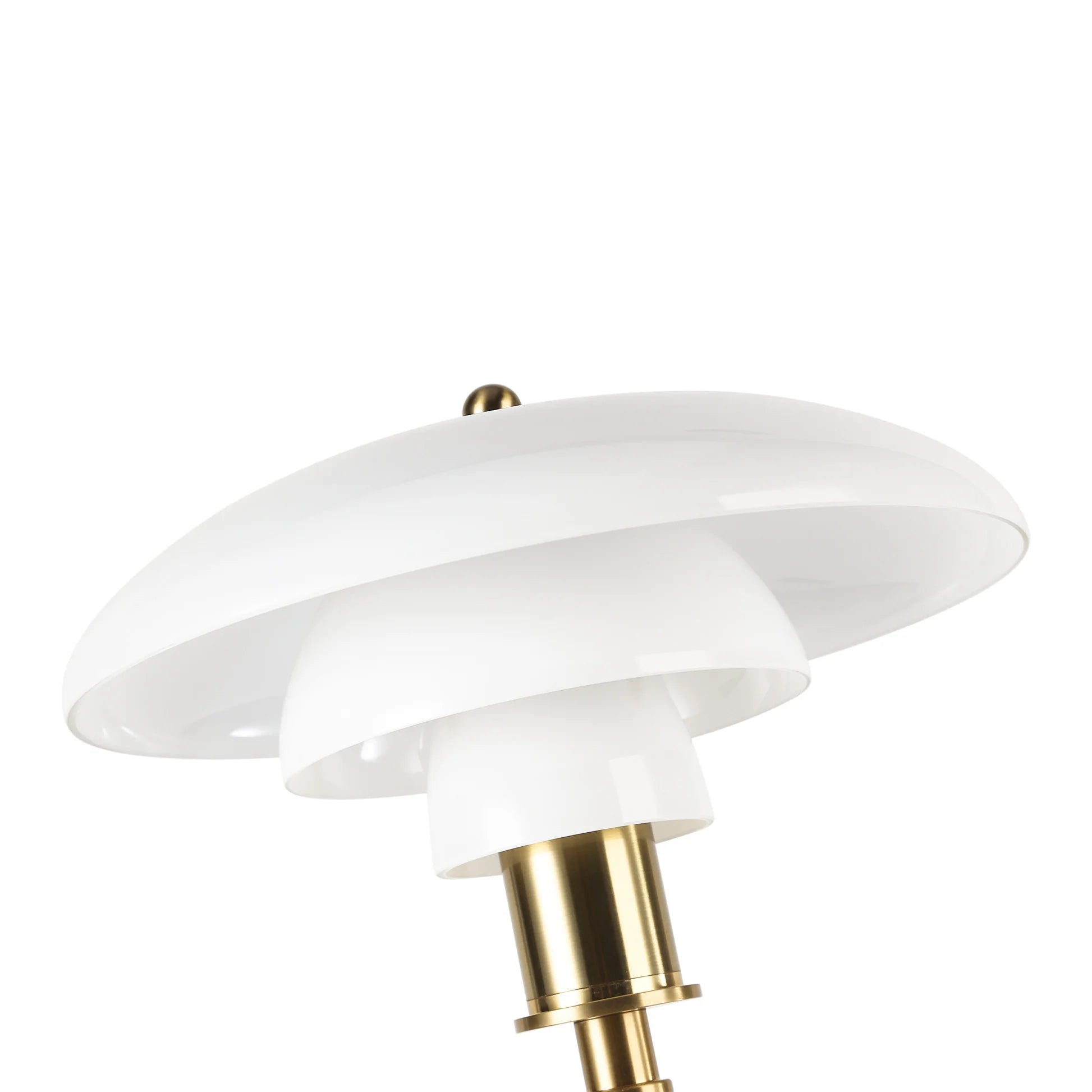 Lámpara de pie de diseño "Marshal" - Pantalla cristal - E27