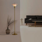 Lámpara de pie de diseño "Marshal" - Pantalla cristal - E27