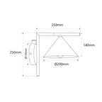Aplique de pared de diseño "LUSSY" - E27