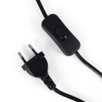 Aplique de Pared de Mimbre y Madera "Phuket" | Con Cable y Enchufe - E27